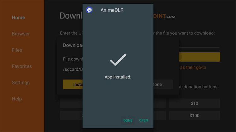open animedlr apk on firestick and firetv 4k devices