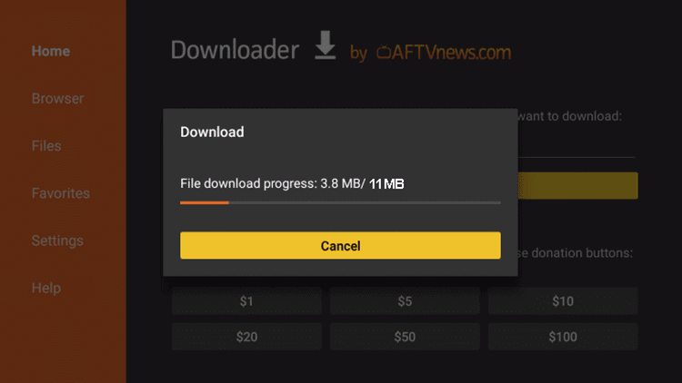 downloading filmplus apk on firetv